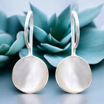 Perle Boucles d'oreilles Dainty Silver Luxury Bijoux minimalistes en blanc - EPEAR925-57