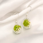 Les boucles d'oreilles de Moos-925 Sterling Argent Argent-Terrarium Terrarium-auriculiers-OHR925-10