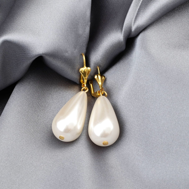 Bride Jewelry Pearl earring - Classic vinohr - 99