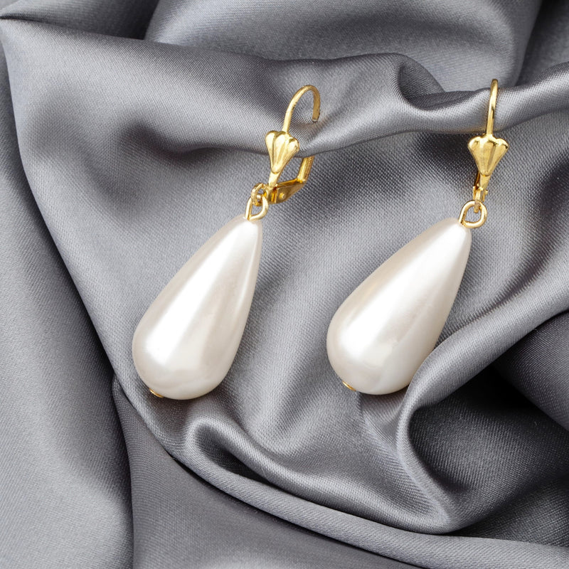 Bride Jewelry Pearl earring - Classic vinohr - 99