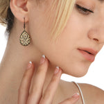 "Marrakech" Bronze boucles d'oreilles dans le style vintage-VINOHR-39