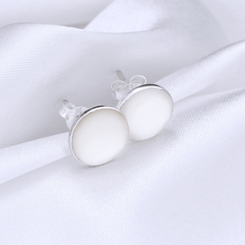 Boucles d'oreilles mini-poteaux de perles - Boucles d'oreilles minimalistes en argent sterling 925 - EAR925-128