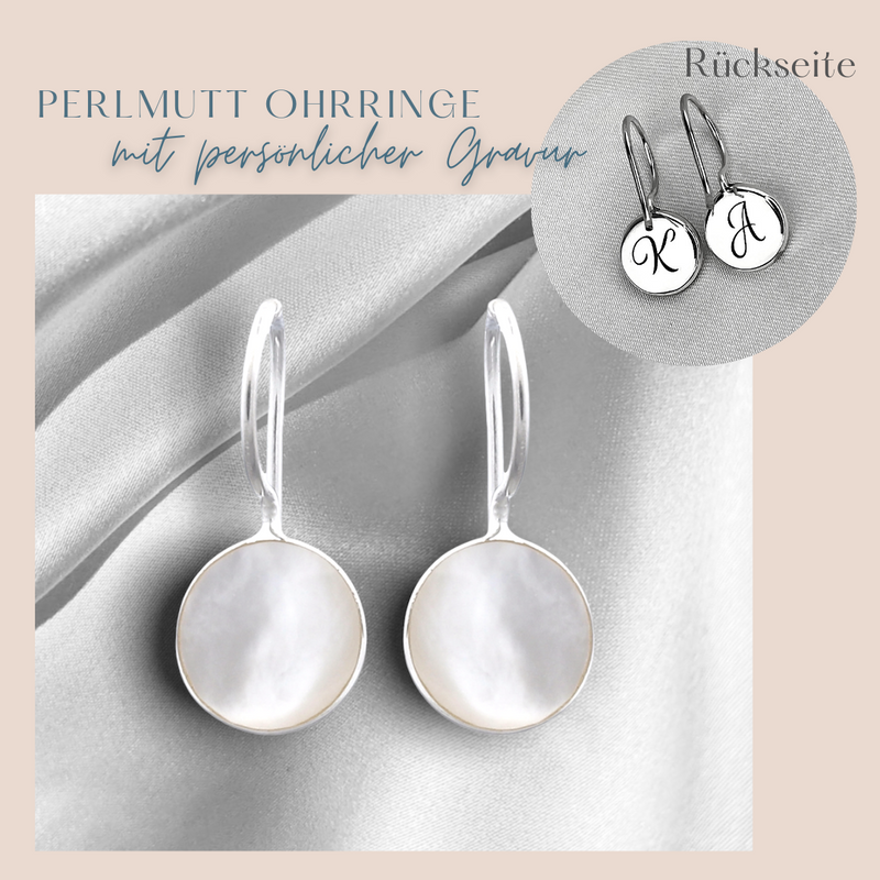 Perle Boucles d'oreilles Dainty Silver Luxury Bijoux minimalistes en blanc - EPEAR925-57