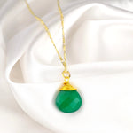 925 Sterling Sterling Argent doré "Verte Onyx"