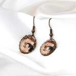 Boucles d'oreilles Mother Child - Gustav Klimt Painter Bronze Art Bronze Boucles d'oreilles de style Vintage - VinoHR-27