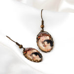 Boucles d'oreilles Mother Child - Gustav Klimt Painter Bronze Art Bronze Boucles d'oreilles de style Vintage - VinoHR-27