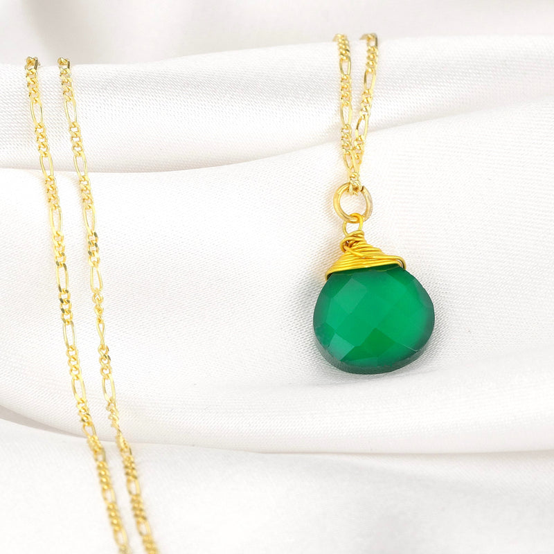 925 Sterling Sterling Argent doré "Verte Onyx"