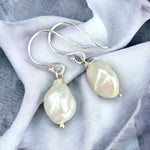 Boucles d'oreilles de perles d'eau douce baroque - Boucles d'oreilles de perles - EPA925-132