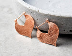 Boucles d'oreilles minimalistes sterling Sultan II 925 dans un style orienté (or rose)