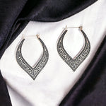 Creoles Oriental Casablanca - Boucles d'oreilles d'ornement en argent sterling 925 EPA925-66