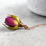 Véritable chaîne de roses - bijoux romantiques de 925 en plaqué or doré en or - Nature Bijoux - K925-50