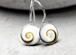 Shiva yeux boucles d'oreilles-925 Sterling Argent Minusel minimaliste océan mer Maritim contrebande-OHR925-53