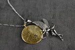 Ensemble de bijoux de tampon de lettres personnalisables - 925 Sterling Silver Gold Coin Fairy - K925-99