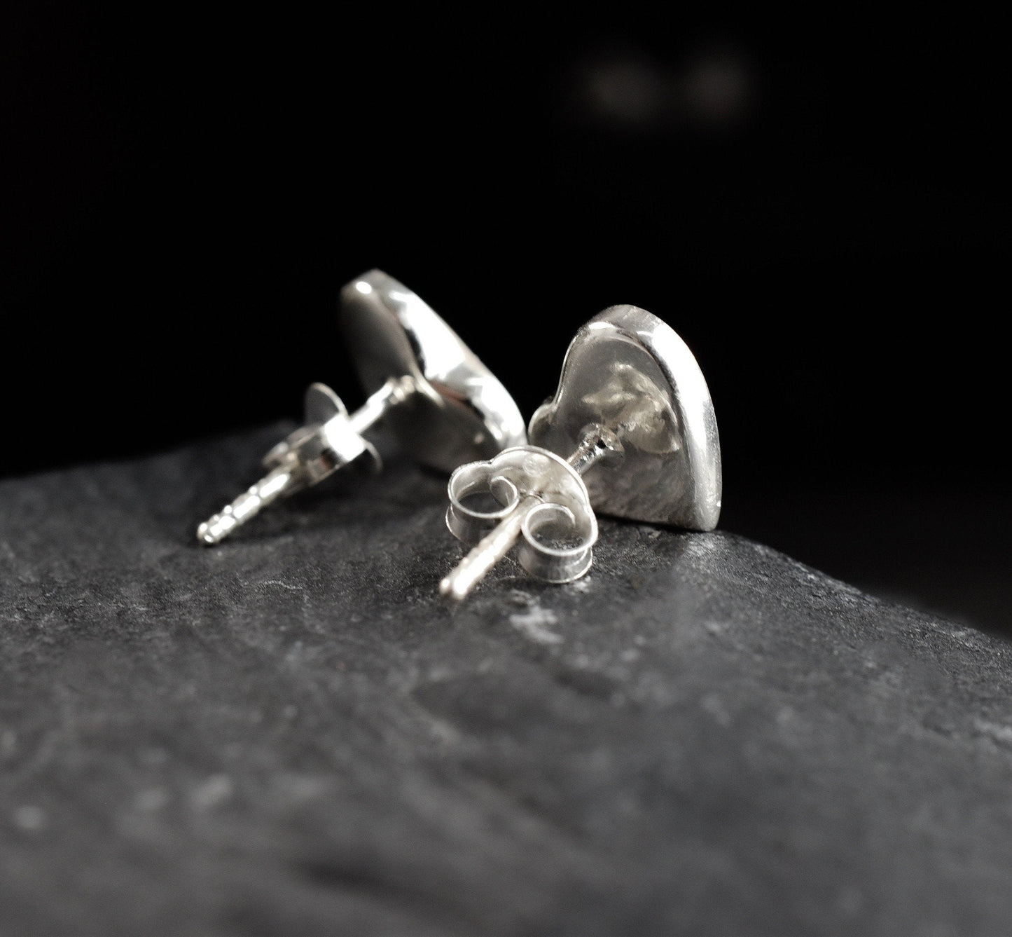 Boucles d'oreilles en nacre en forme de coeur en argent sterling 925 - EAR925-94