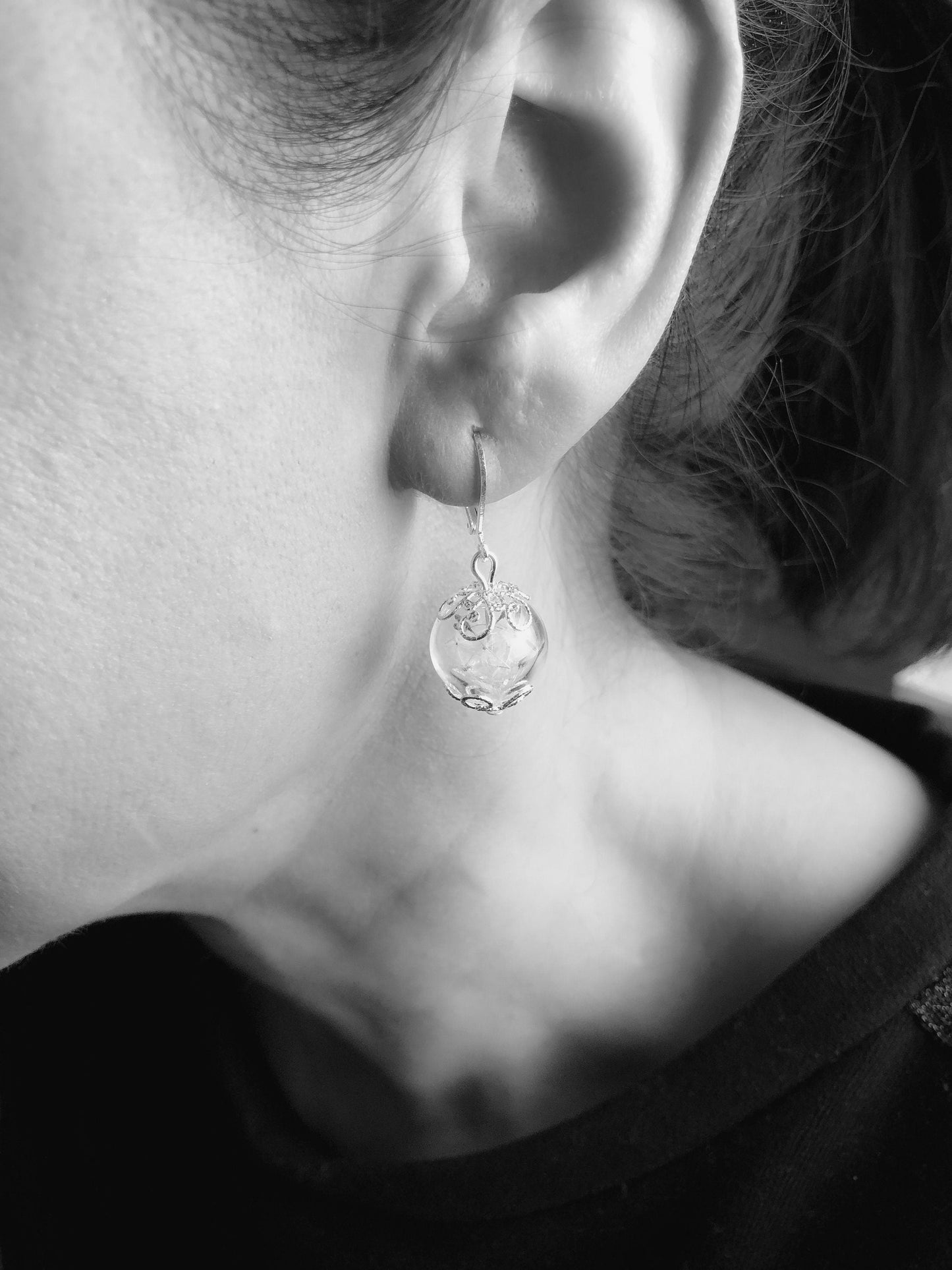 Pandelion Pust Floral Boucles d'oreilles - Boucles d'oreilles d'ornement élégantes - VinoHR-67