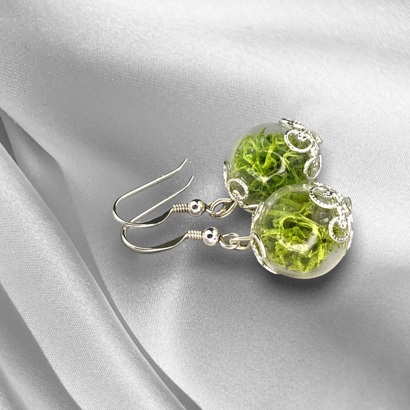 Les boucles d'oreilles de Moos-925 Sterling Argent Argent-Terrarium Terrarium-auriculiers-OHR925-10