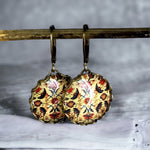 Boucles d'oreilles en bronze antiques Kelims dans un style vintage