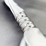 Love tour ring - 925 Sterling Silver sculpted ring - rg925 - 55