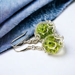 Les boucles d'oreilles de Moos-925 Sterling Argent Argent-Terrarium Terrarium-auriculiers-OHR925-10