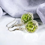 Les boucles d'oreilles de Moos-925 Sterling Argent Argent-Terrarium Terrarium-auriculiers-OHR925-10