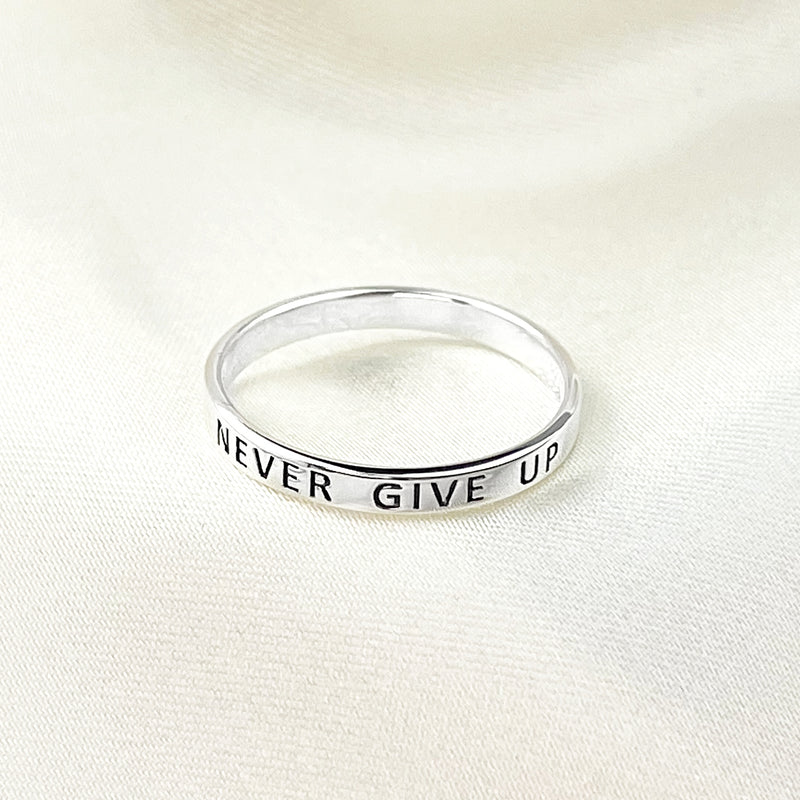 Love tour ring - 925 Sterling Silver sculpted ring - rg925 - 55