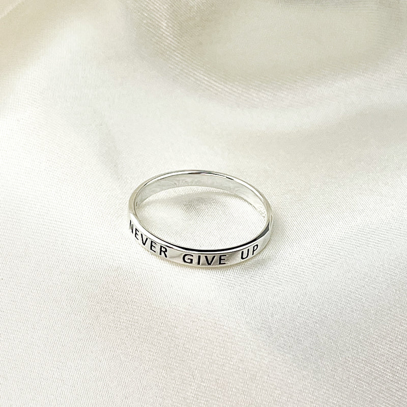 Love tour ring - 925 Sterling Silver sculpted ring - rg925 - 55