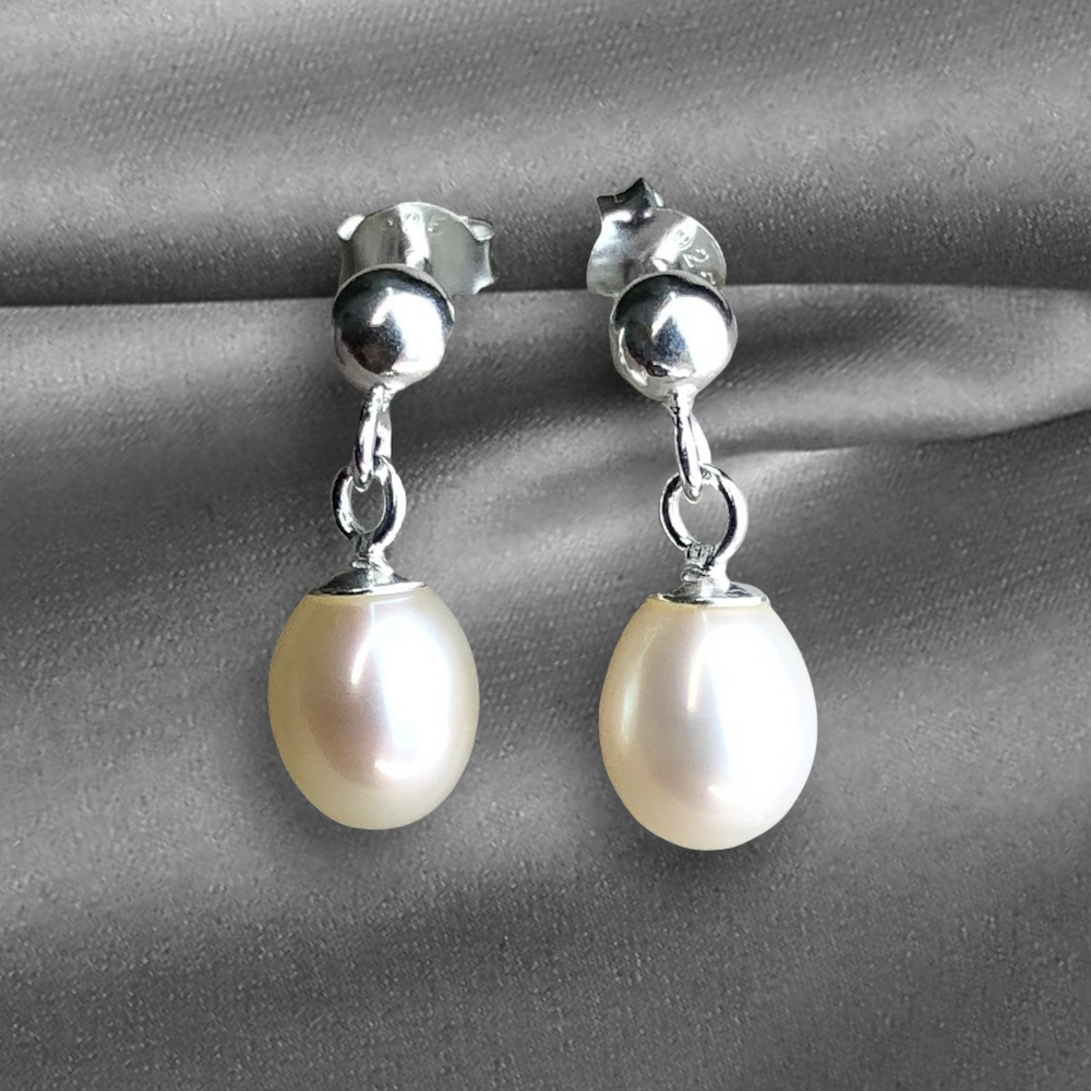 Boucles d'oreilles en argent sterling 925 "Perles" Ear 925-67