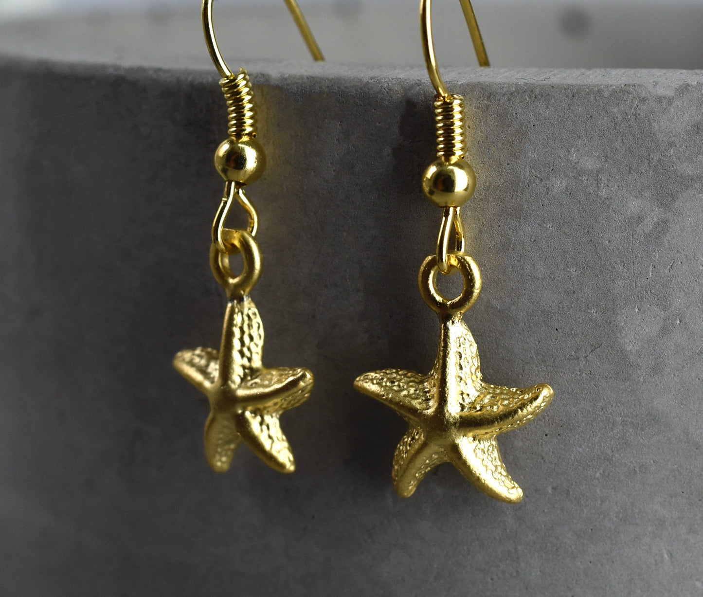 Boucles d'oreilles dorées "Starfish" - VinoHR-82