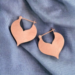 Boucles d'oreilles minimalistes sterling Sultan II 925 dans un style orienté (or rose)