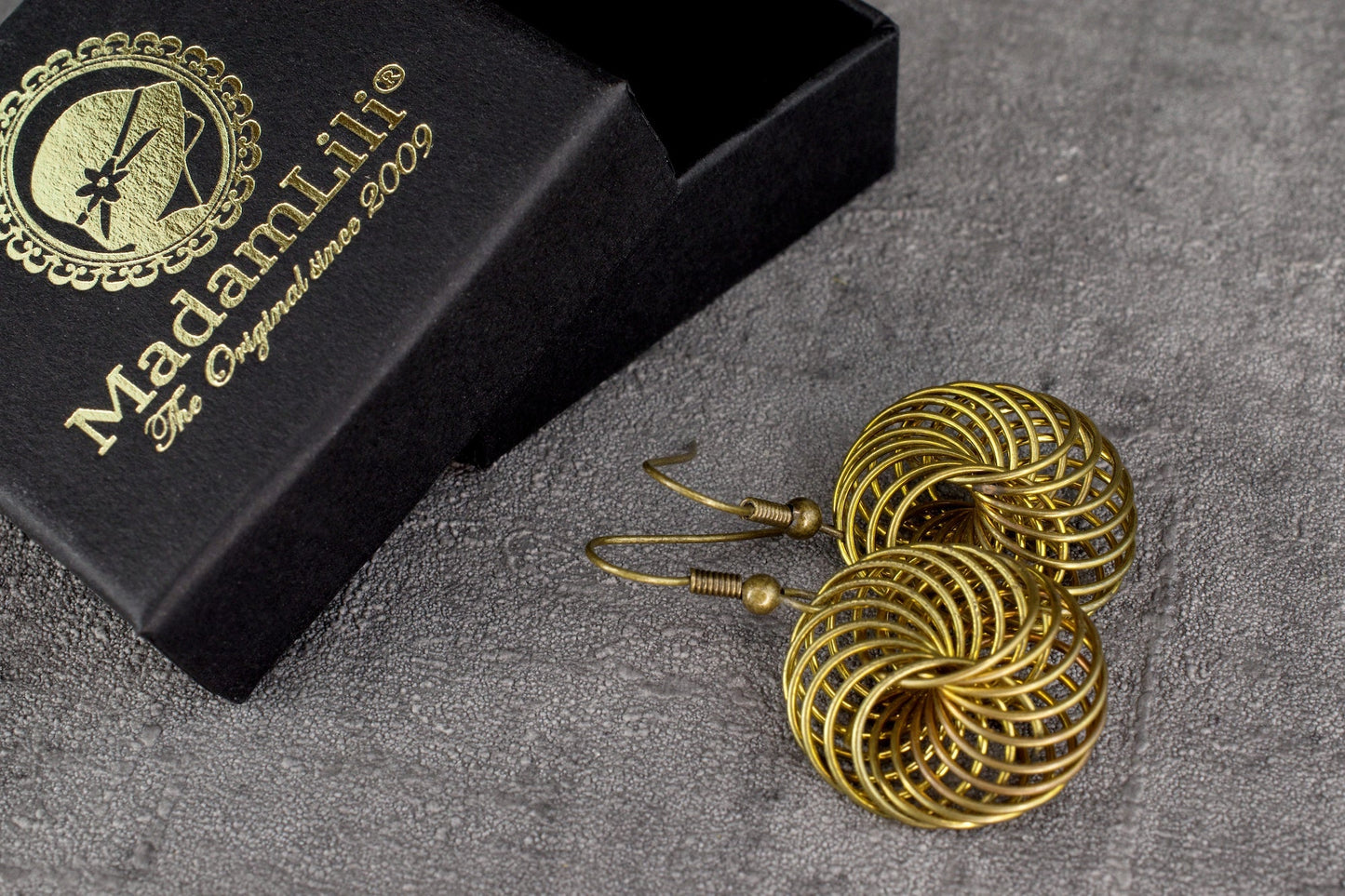 Boucles d'oreilles en bronze de «oiseau» de style vintage - VinoHR-83